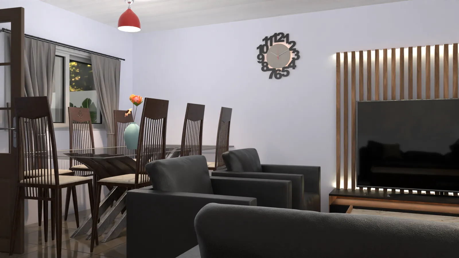Salle à manger conviviale